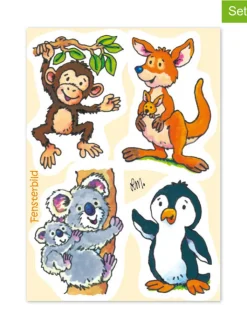 Lutz Mauder Partyzubehör & -Dekoration<12tlg. Geschenk-Set "Fensterbild Wildtiere" in Bunt
