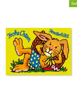 Lutz Mauder Partyzubehör & -Dekoration<12tlg. Geschenk-Set "Fensterbild Ostern" in Bunt