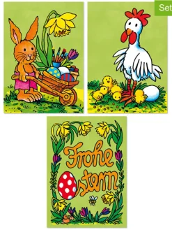 Lutz Mauder Partyzubehör & -Dekoration<3tlg. Geschenk-Set "Ostern" in Grün/ Hellblau (Überraschungsprodukt)