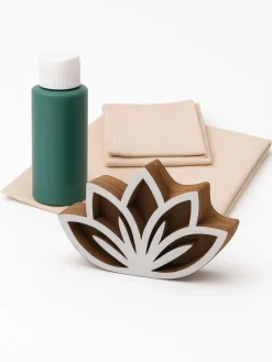 Samimi Kreativbedarf & Do-It-Yourself<7tlg. Geschirrtücher-Blockdruck-Set in Beige/ Grün