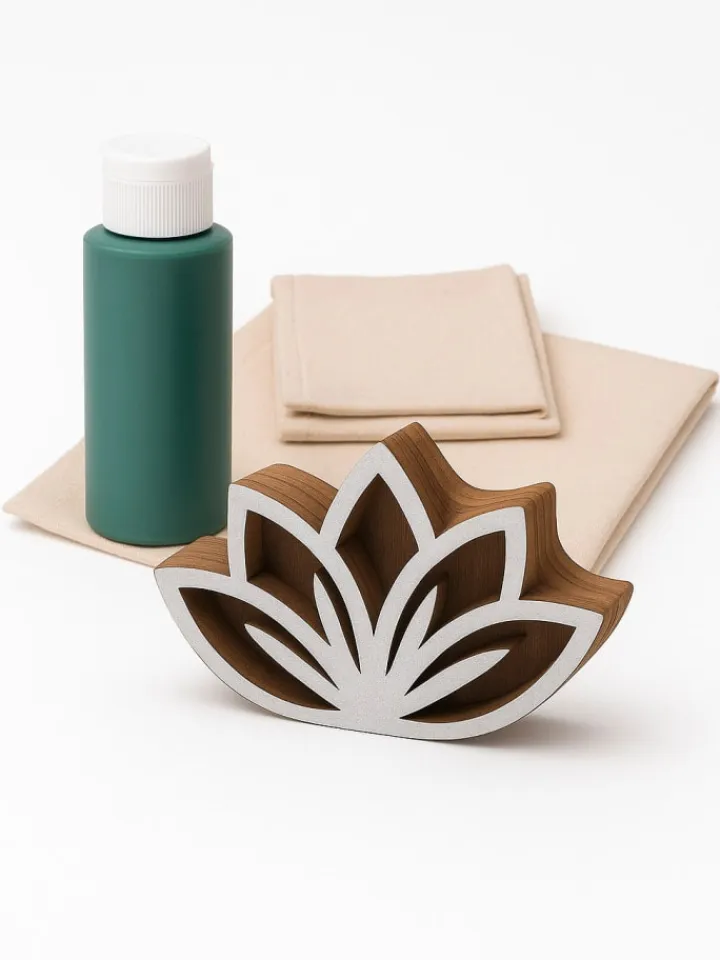 Samimi Kreativbedarf & Do-It-Yourself<7tlg. Geschirrtücher-Blockdruck-Set in Beige/ Grün