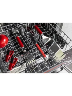 KitchenAid Grillen<3tlg. Indoor-Grillset in Silber/ Rot