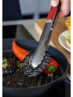 KitchenAid Grillen<3tlg. Indoor-Grillset in Silber/ Rot