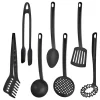 Violeta Home Koch- & Backutensilien<7tlg. Küchenhelfer-Set in Schwarz - (L)30 cm