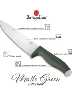 Berlinger Haus Koch- & Backutensilien<10tlg. Küchenmesser-Set im Block in Anthrazit