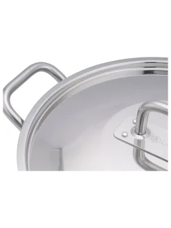Laguiole Kochgeschirr<2tlg. Kochtopf in Silber - Ø 50 cm