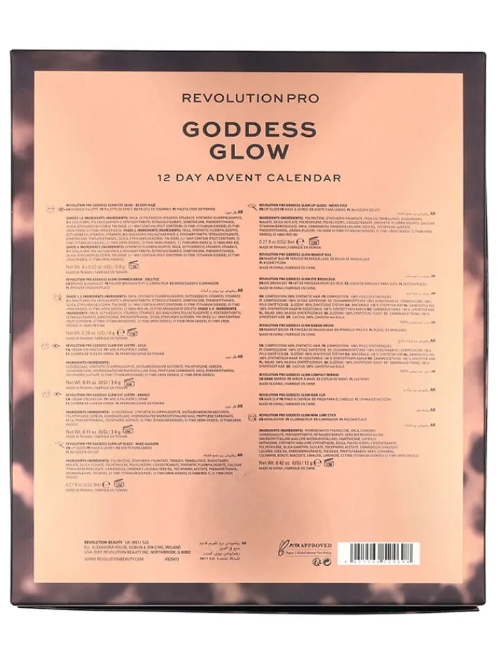 MAKE UP REVOLUTION Adventskalender<12tlg. Kosmetik-Adventskalender "Pro Goddess Glow"