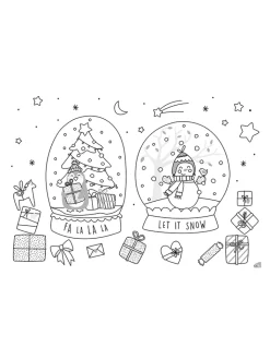 folia PAPER Kreativbedarf & Do-It-Yourself<15tlg. Kreativset "Fensterbilder Cosy Winter" in Weiß/ Bunt