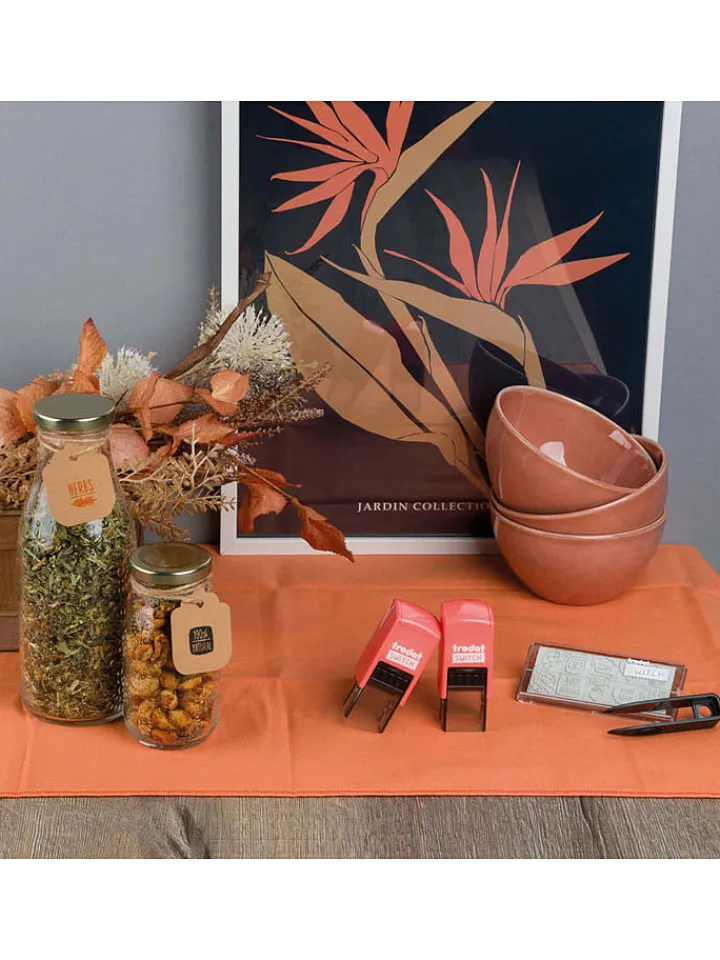 trodat Kreativbedarf & Do-It-Yourself<5tlg. Kreativstempel-Set: "Switch, Selbstgemachtes" in Koralle