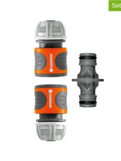Gardena Gartendekoration<3tlg. Kupplungs-Set in Schwarz/ Orange - 13 mm (1/2")