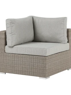 Beliani Gartenmöbel<7-tlg Lounge Set CONTARE in Grau/Beige
