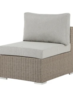 Beliani Gartenmöbel<7-tlg Lounge Set CONTARE in Grau/Beige