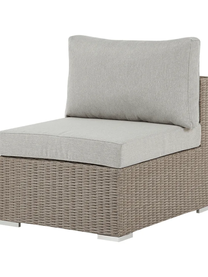 Beliani Gartenmöbel<7-tlg Lounge Set CONTARE in Grau/Beige