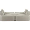Beliani Gartenmöbel<5-tlg Lounge Set FABRO in Grau