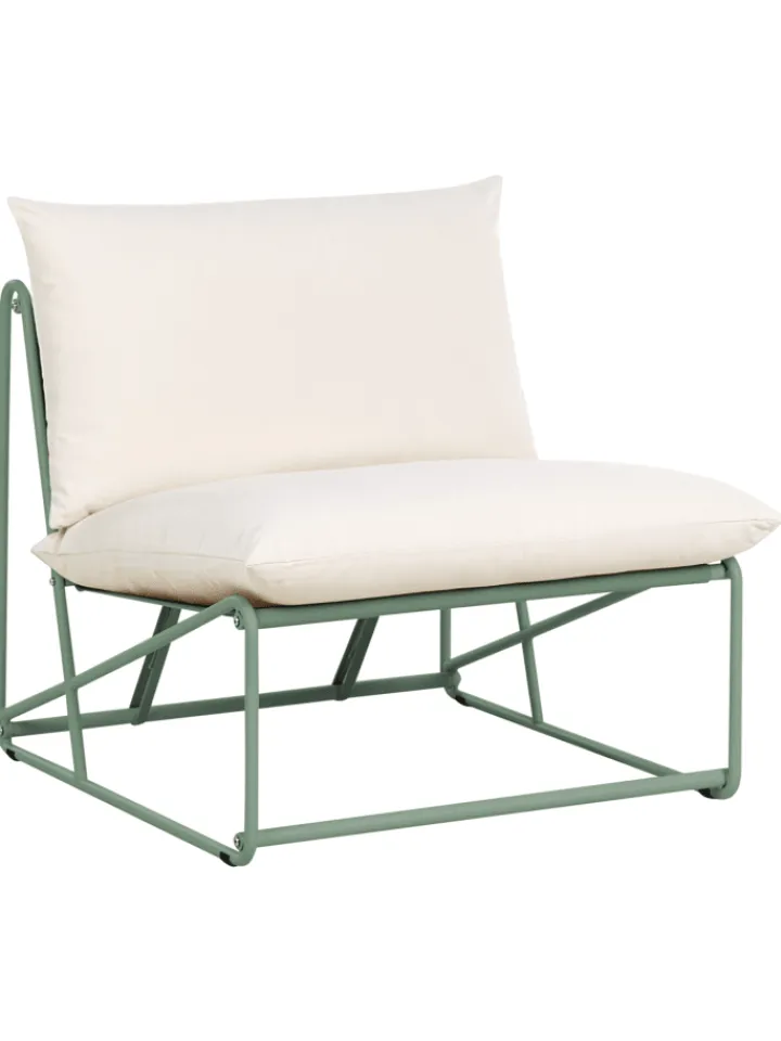 Beliani Gartenmöbel<3-tlg Lounge Set PICO in Grün/Beige