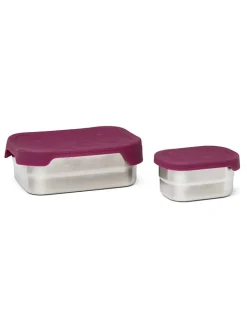 Ergobag Kindermöbel|Büro- & Schulbedarf<2tlg. Lunchbox-Set in Lila - (B)17 x (H)6 x (T)12 cm