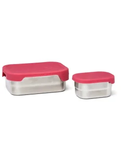 Ergobag Kindermöbel|Büro- & Schulbedarf<2tlg. Lunchbox-Set in Pink - (B)17 x (H)6 x (T)12 cm