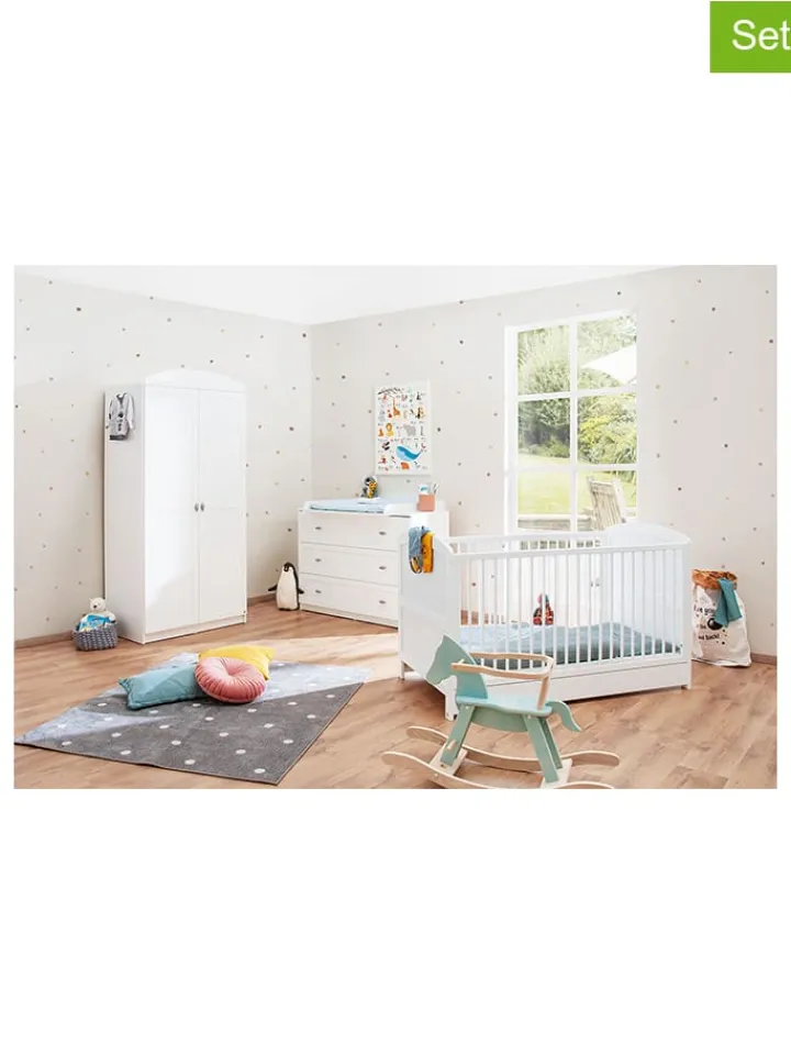 Pinolino Babymöbel|Möbel-Sets<3tlg. Möbel-Set "Laura" in Weiß