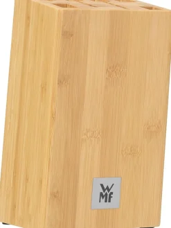 WMF Koch- & Backutensilien<6tlg. Messerblock-Set ''Kineo'' in Beige/ Schwarz