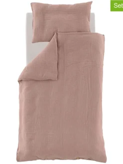 Träumeland Kindermöbel<2tlg. Musselin-Bettwäsche-Set in Rosa