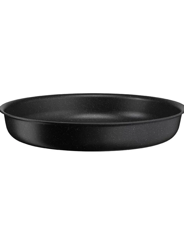 Tefal Kochgeschirr<3tlg. Pfannen-Set "Black Stone" in Schwarz