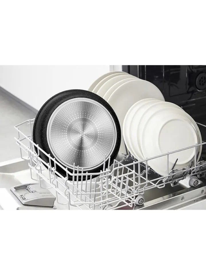 Tefal Kochgeschirr<3tlg. Pfannen-Set "Black Stone" in Schwarz