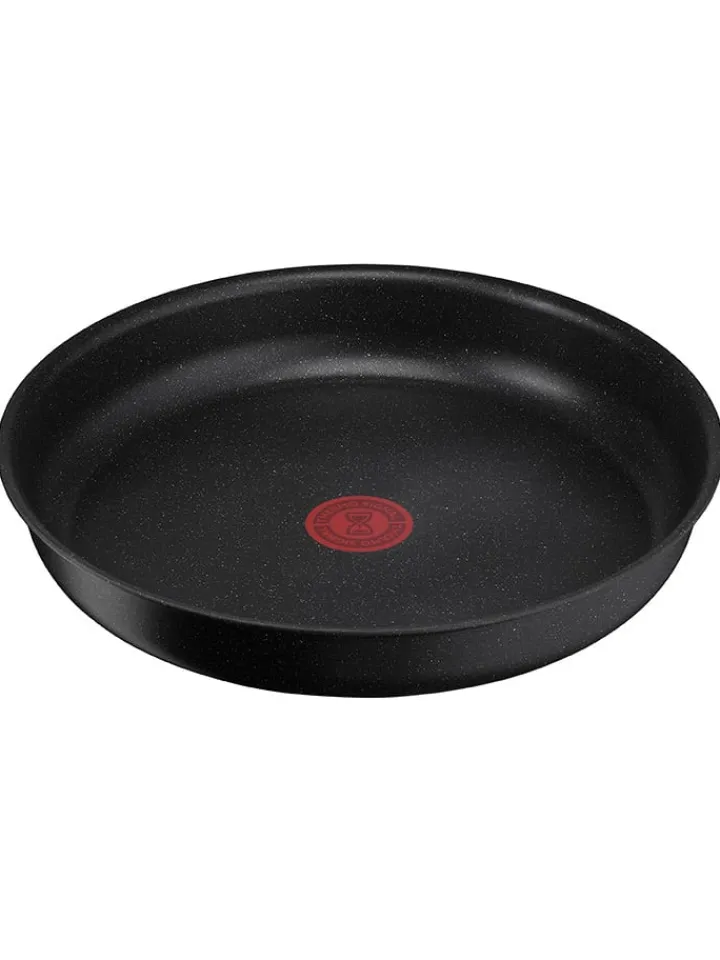 Tefal Kochgeschirr<3tlg. Pfannen-Set "Black Stone" in Schwarz