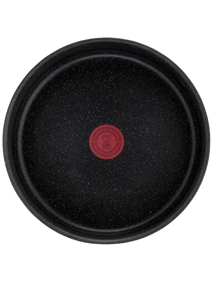 Tefal Kochgeschirr<3tlg. Pfannen-Set "Black Stone" in Schwarz