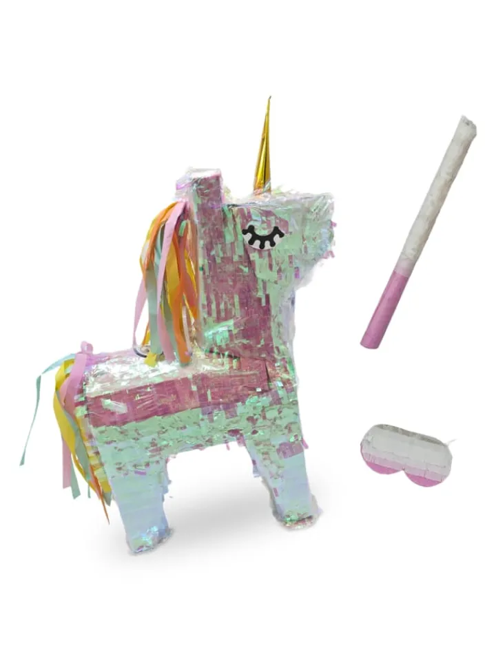 relaxdays Partyzubehör & -Dekoration<3-tlg. Pinata Set "Einhorn" in Bunt