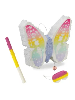 relaxdays Partyzubehör & -Dekoration<3-tlg. Pinata Set "Schmetterling" in Bunt