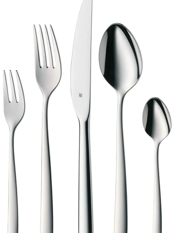 WMF Gedeckter Tisch<30tlg. Poliertes Edelstahl-Besteckset "Boston"