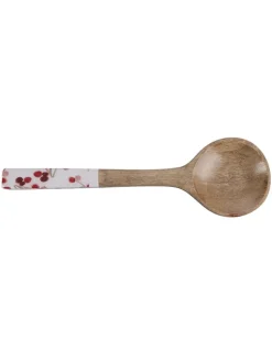Villa d´Este Aufbewahren & Servieren|Gedeckter Tisch<2tlg. Salatbesteck-Set in Braun/ Weiß - (L)33,5 cm