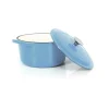 Echtwerk Kochgeschirr<2tlg. Schmortopf-Set in Hellblau - Ø 23,2 cm