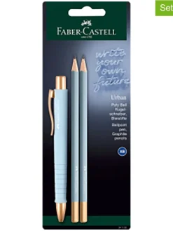 Faber-Castell Büro- & Schulbedarf<3tlg. Schreibset "Urban" in Hellblau