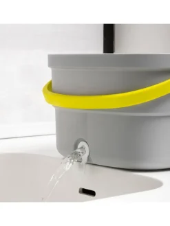 InnovaGoods Weitere Haushaltshelfer<4tlg. Selbstreinigender Drehmopp-Set in Helllgrau