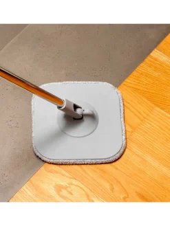 InnovaGoods Weitere Haushaltshelfer<4tlg. Selbstreinigender Drehmopp-Set in Helllgrau