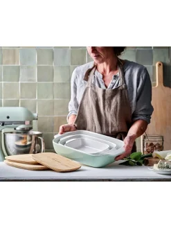 KitchenAid Kochgeschirr<2tlg. Set: Auflaufform in Grün - 1,9 l