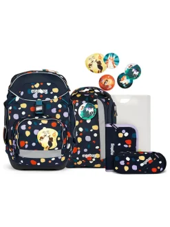 Ergobag Büro- & Schulbedarf<6tlg. Set "Bärnsteinhöhle" in Dunkelblau