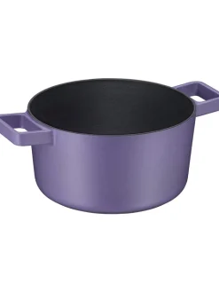 WMF Kochgeschirr<2tlg. Set: Bräter ''Flavour'' in Violett - 5,2 l