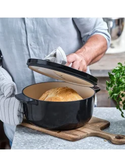 KitchenAid Kochgeschirr<2tlg. Set: Bräter in Schwarz - 3,3 l