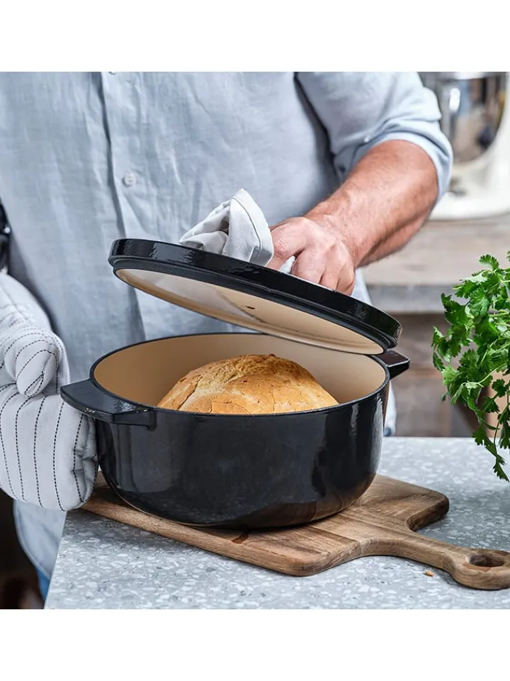 KitchenAid Kochgeschirr<2tlg. Set: Bräter in Schwarz - 3,3 l