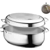 WMF Kochgeschirr<3tlg. Set: Edelstahl-Bräter - (B)41 x (T)28,5 cm