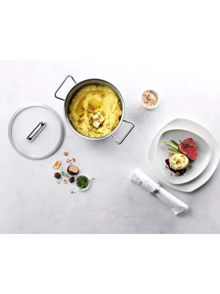 Zwilling Kochgeschirr<2tlg. Set: Edelstahl-Kochtopf ''Pro'' - 4,3 l