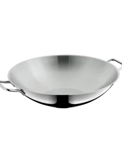WMF Kochgeschirr<2tlg. Set: Edelstahl-Wok "Macao" - Ø 36 cm