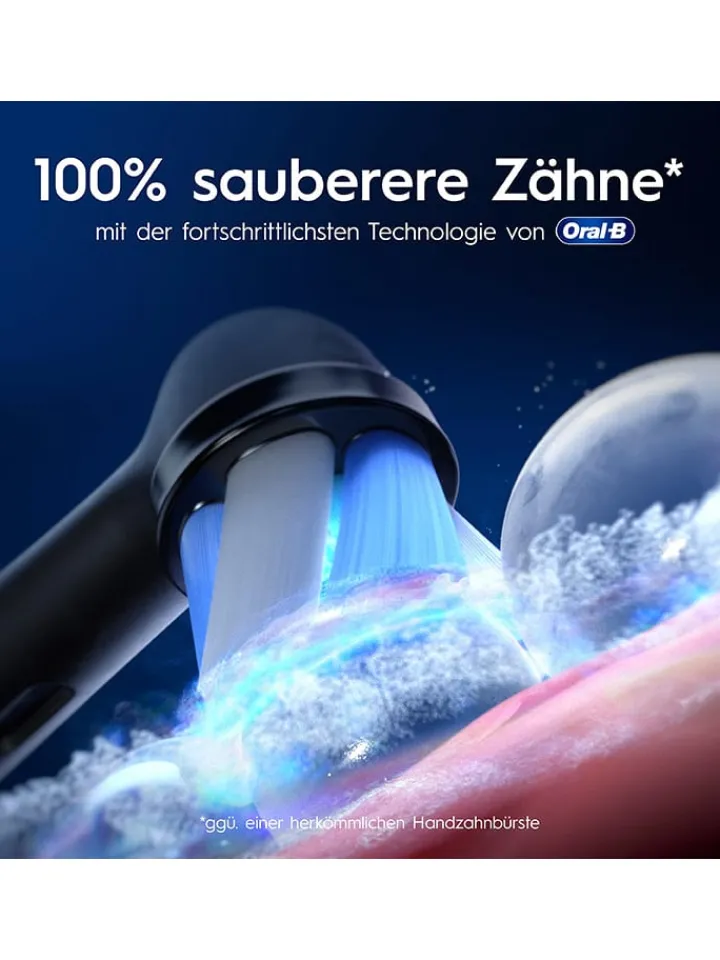 Oral-B Technik|Zahn & Mundpflege<2tlg. Set: Elektr. Zahnbürsten "iO Series 9" in Rosa/ Schwarz