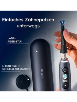 Oral-B Technik|Zahn & Mundpflege<2tlg. Set: Elektr. Zahnbürsten "iO Series 9" in Rosa/ Schwarz