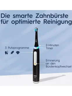 Oral-B Technik|Zahn & Mundpflege<2tlg. Set: Elektr. Zahnbürsten "iO Series 3" in Schwarz/ Hellblau