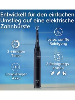 Oral-B Zahn & Mundpflege<2tlg. Set: Elektr. Zahnbürsten "iO Series 2" in Schwarz/Grün