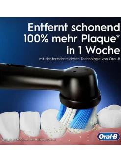 Oral-B Technik|Zahn & Mundpflege<2tlg. Set: Elektr. Zahnbürsten "iO Series 3" in Schwarz/ Hellblau