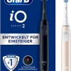 Oral-B Zahn & Mundpflege<2tlg. Set: Elektr. Zahnbürsten "iO Series 2" in Schwarz/Rosa
